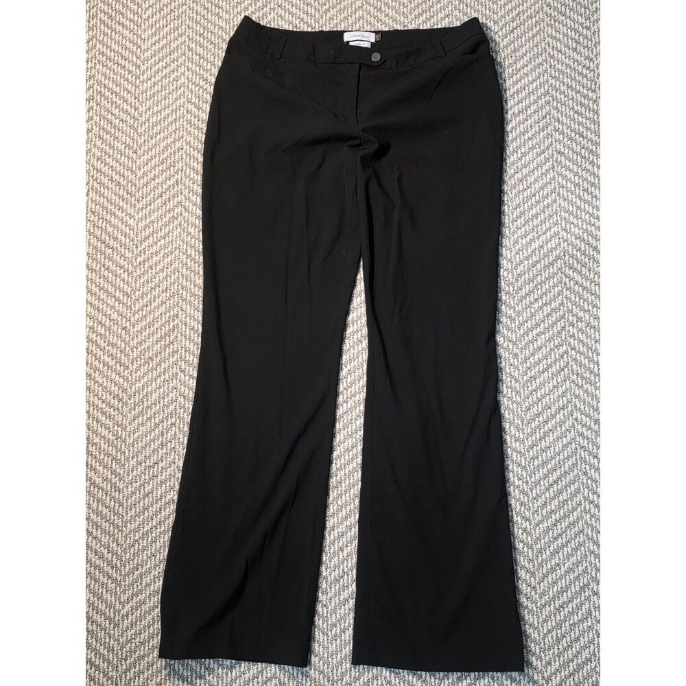 Calvin Klein Women's Size 10 Black Modern Fit Bootcut Dress Pants Trousers